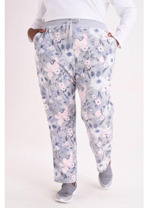 FLORAL PRINT TRACK PANTS XXL Multi MILADYS