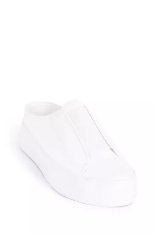 OPEN BACK SNEAKERS WHITE