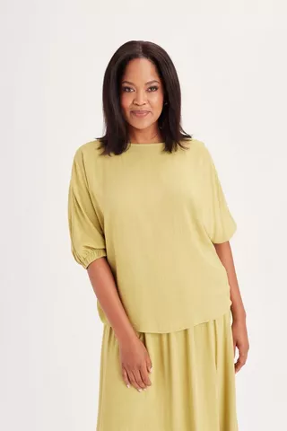 CHARTREUSE BOXY TOP