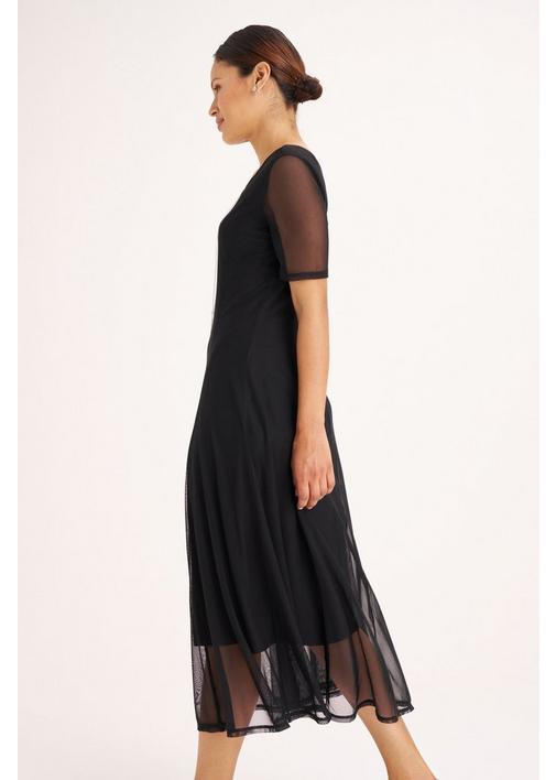 knee length dresses for ladies Careless Memories Expose Mesh Panel Dress by Another Girl S