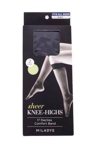 SHEER KNEE HIGHS BLACK