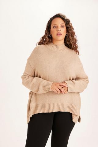 KNITTED PULLOVER STONE