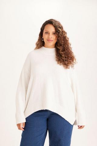 KNITTED PULLOVER WHITE