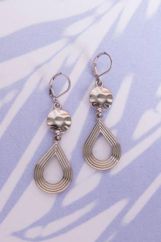 SILVER DROP EARRINGS