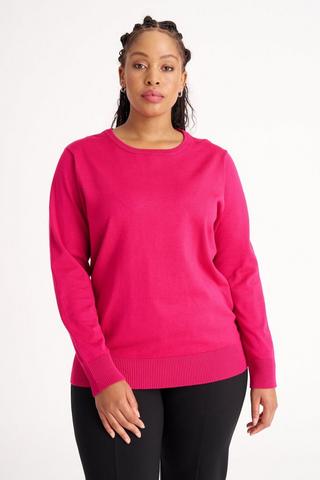 KNITTED PULLOVER CERISE