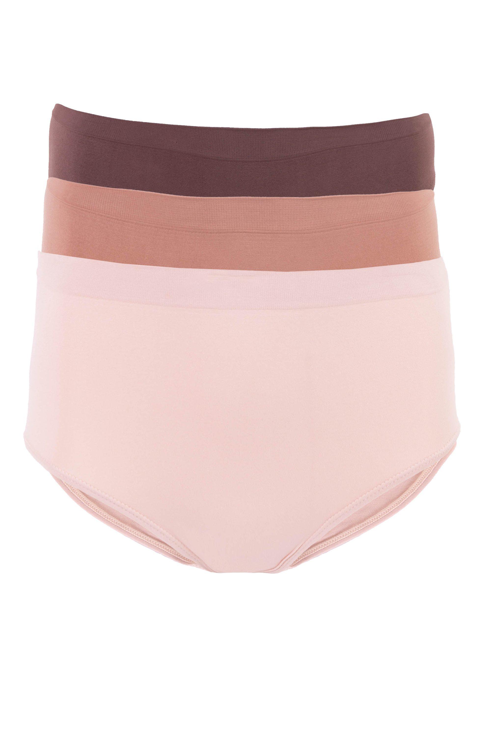 3 PACK SEAMLESS HIGH CUT PANTIES