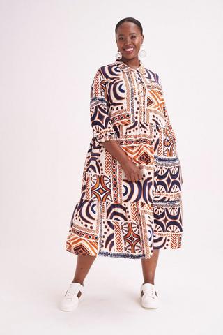 The printed tunic dress. #miladys #dress