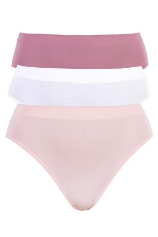 3 PACK SEAMLESS HIGH CUT PANTIES