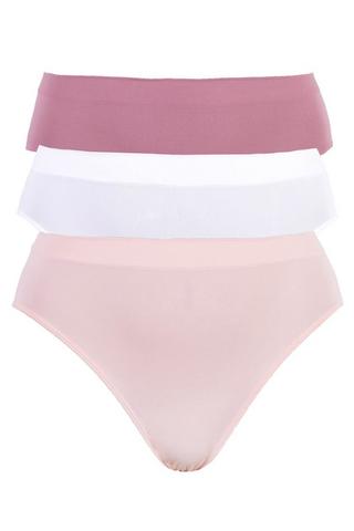 3 PACK SEAMLESS HIGH CUT PANTIES