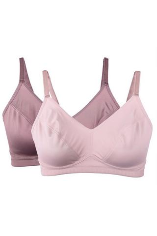 2 PACK NON WIRE NON PADDED BRAS