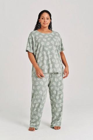 PRINTED SLEEP SET SAGE