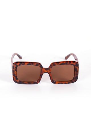 PRINTED SQUARE SUNGLASSES