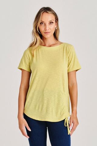 KNOT DETAIL TEE CHARTREUSE