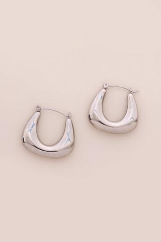 RECTANGULAR HOOP EARRINGS