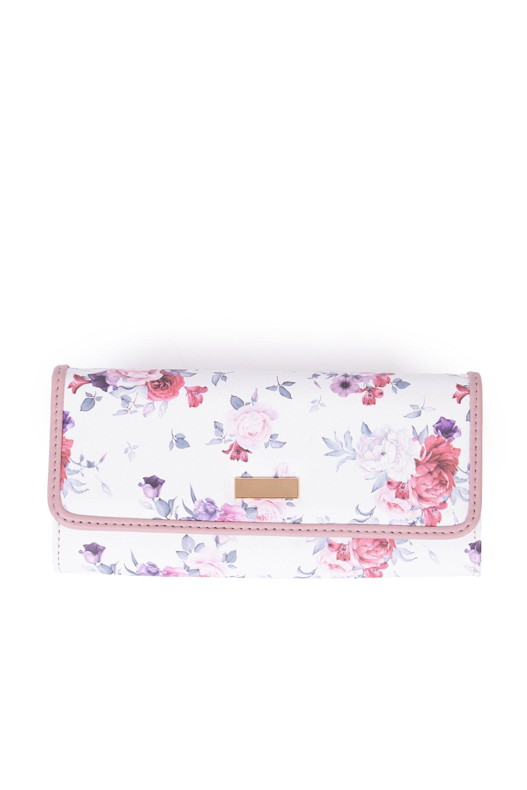 FLORAL TRIFOLD PURSE - 1 - Multi