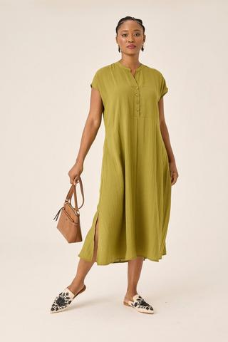 SHIFT DRESS GREEN