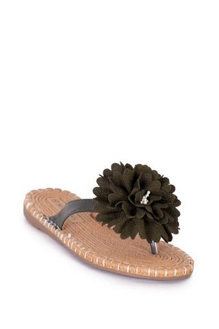 FLOWER TRIM SANDAL FATIGUE