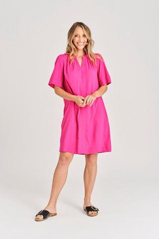 CERISE SHIFT DRESS