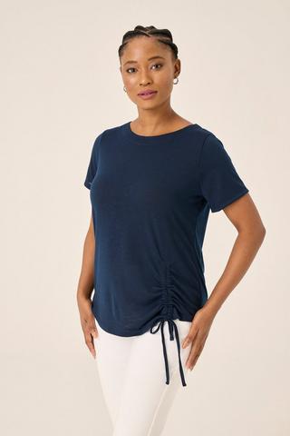 KNOT DETAIL TEE NAVY
