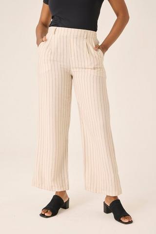 STRIPE WIDE LEG PANTS