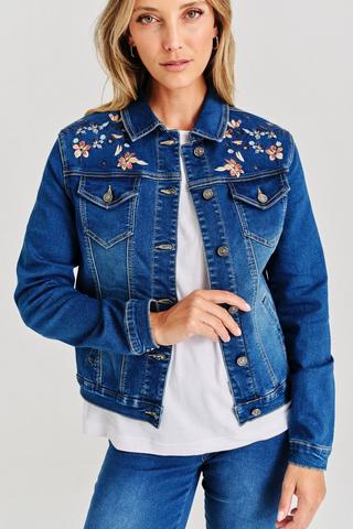 EMBROIDERED DENIM JACKET