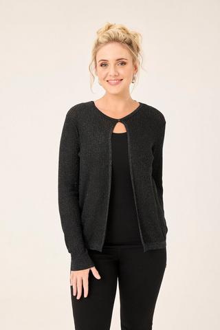 KNIT CARDIGAN BLACK