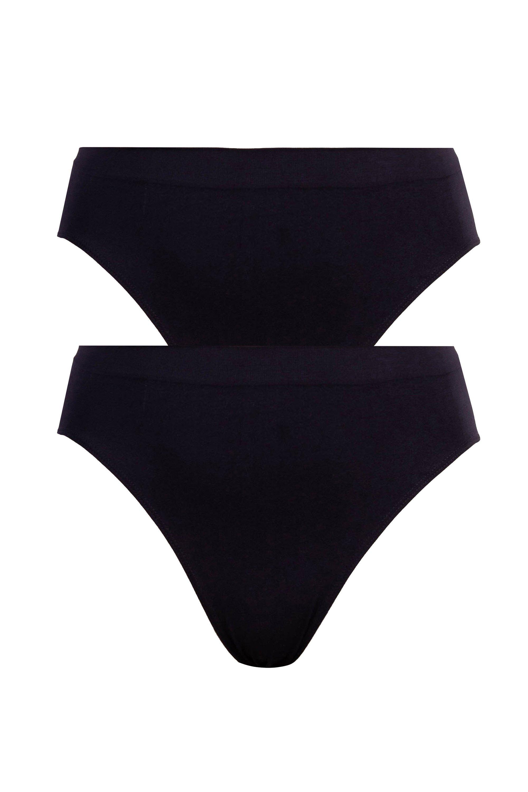2 PACK SEAMLESS HIGH CUT PANTIES