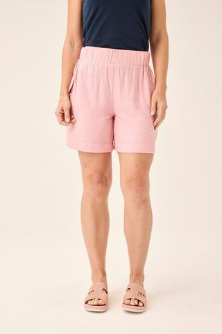 TEXTURED CARGO SHORTS PINK