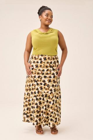 ABSTRACT PRINT SKIRT