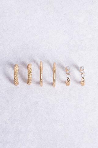 3 PACK HOOP EARRINGS