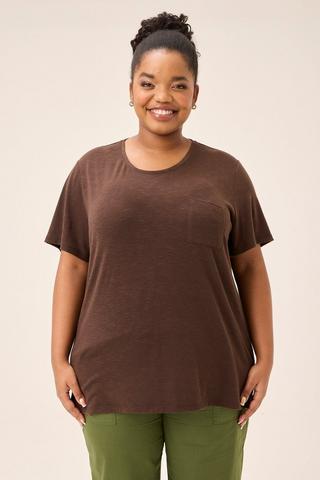 SHORT SLEEVE TEE BROWN