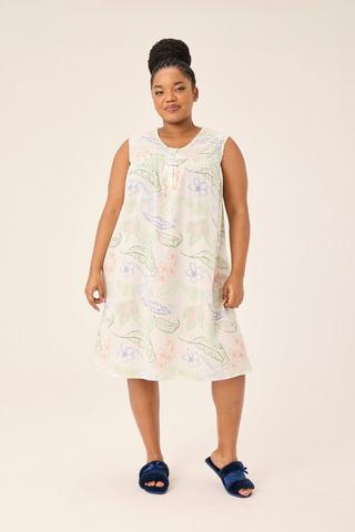 PRINTED WOVEN SLEEP DRESS