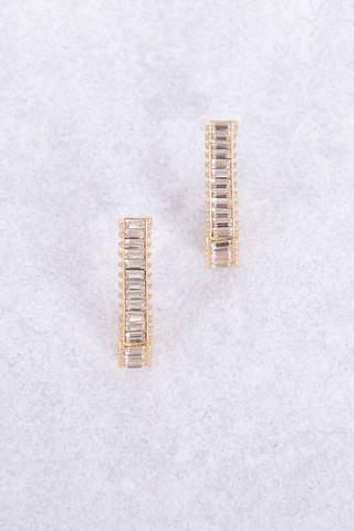 SQUARE DIAMANTE EARRINGS