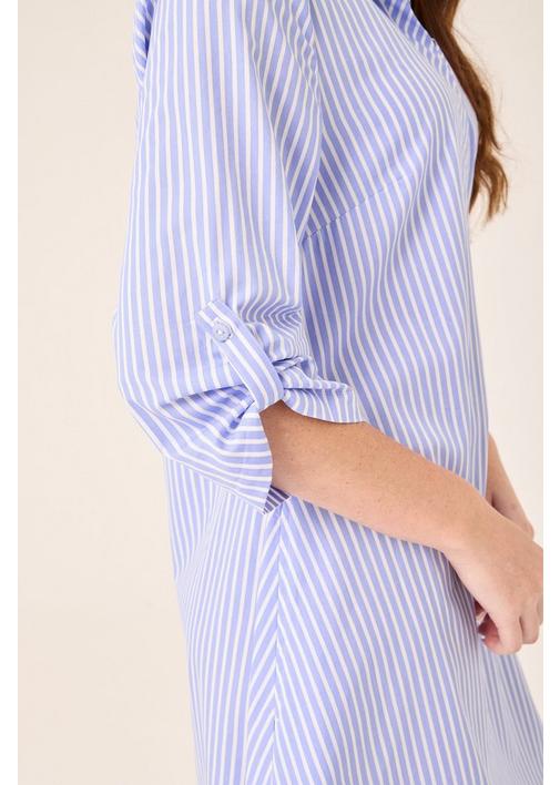 princess polly baby blue dress STRIPE SHIRT DRESS LIGHT BLUE - XXL - Sea Blue