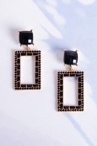 DROP EARRINGS BLACK