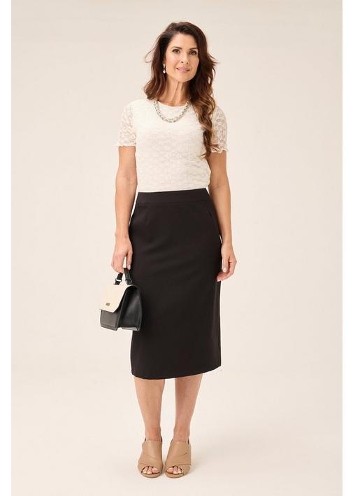 BOX PLEAT ANTIK SKIRT - 92 - Black | MILADYS