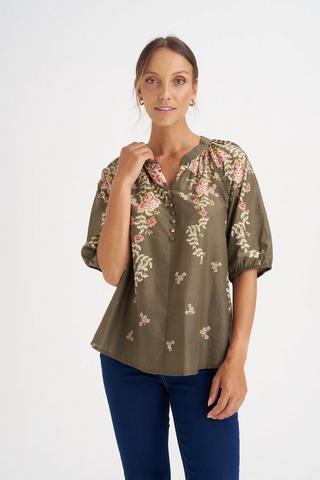 FLORAL PRINT TOP FATIGUE