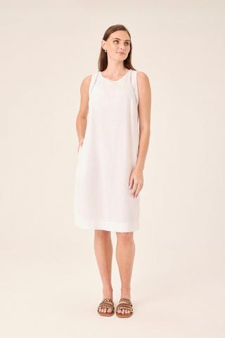 SHIFT DRESS WHITE