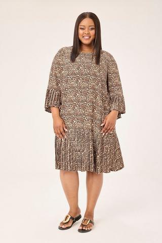 ANIMAL PRINT SHIFT DRESS