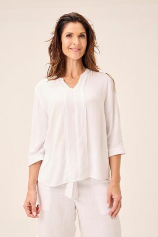 HENLEY TOP WHITE