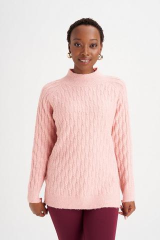 KNITTED PULLOVER PINK