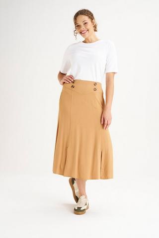 BUTTON DETAIL SKIRT