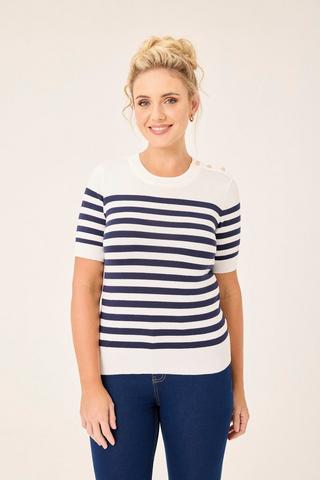 KNIT PULLOVER STRIPE