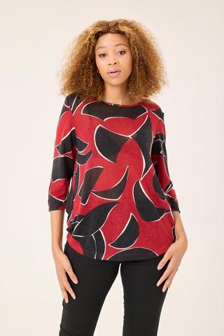 GEO PRINT BOXY TOP