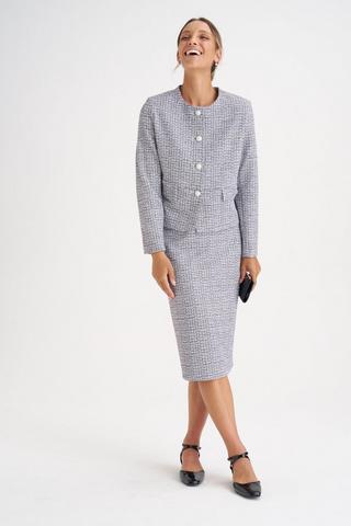 BOUCLE SUIT PENCIL SKIRT