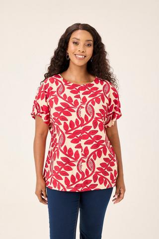 LEAF PRINT TEE