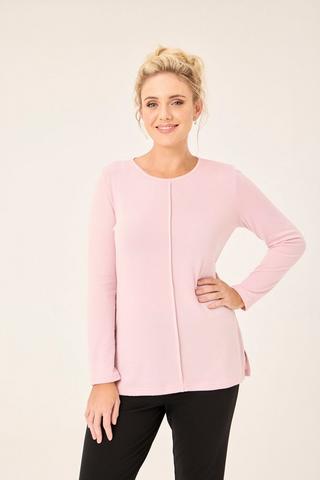 KNIT BOXY TOP PINK