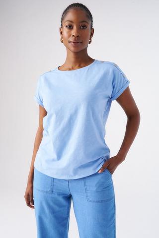 SHORT SLEEVE TEE LIGHT BLUE