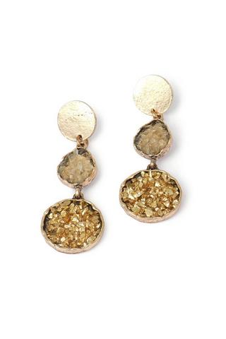 TEXTURED DROP EARRINGS