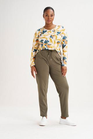 STRAIGHT LEG PONTE PANTS FATIGUE